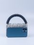 Mini Beaded Design Satchel Bag