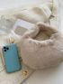 Minimalist Fluffy Hobo Bag