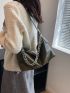 Chain Decor Hobo Bag