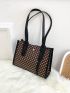 Geometric Pattern Square Bag