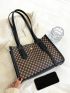 Geometric Pattern Square Bag