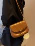 Mini Minimalist Flap Saddle Bag