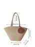 Minimalist Straw Bag With Purse