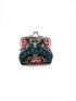 Mini Floral Kiss Lock Coin Purse, Mothers Day Gift For Mom