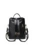 3pcs Zipper Functional Backpack With Coin Purse