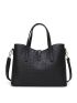 3pcs Women's Faux Crocodile Embossed Handbag, Large Capacity Tote Bag, Bag Set, Best Work Bag For Women