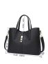 3pcs Women's Faux Crocodile Embossed Handbag, Large Capacity Tote Bag, Bag Set, Best Work Bag For Women