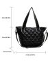 Quilted Shoulder Tote Bag