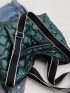 Quilted Zipper Detail Shoulder Tote Bag