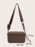 Letter Embossed Square Bag