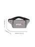 Letter Graphic Waist Bag