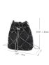 Mini Raw Trim Chain Bucket Bag