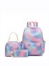 3pcs Tie Dye Functional Backpack Set