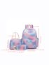 3pcs Tie Dye Functional Backpack Set