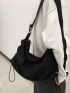 Drawstring Design Hobo Bag