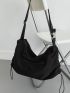 Drawstring Design Hobo Bag