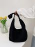 Minimalist Corduroy Hobo Bag