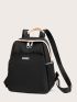 Mini Label Decor Functional Backpack