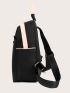 Mini Label Decor Functional Backpack