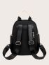 Mini Label Decor Functional Backpack