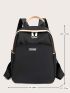 Mini Label Decor Functional Backpack