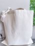 Minimalist Canvas Shopper Bag