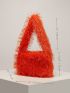 Neon Orange Fluffy Square Bag