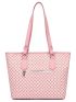 3pcs Geometric Pattern Tote Bag Set, Best Work Bag For Women