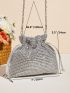 Mini Glitter Bucket Bag