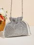 Mini Glitter Bucket Bag