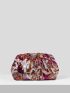 Contrast Sequin Design Evening Bag