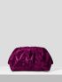 Contrast Sequin Design Evening Bag