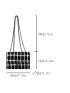 Mini Plaid Pattern Flap Chain Tweed Square Bag