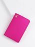 Neon Pink Plane Pattern Passport Case