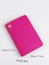 Neon Pink Plane Pattern Passport Case