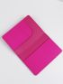 Neon Pink Plane Pattern Passport Case