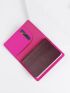 Neon Pink Plane Pattern Passport Case