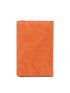 Neon Orange Airplane & Letter Embossed Passport Case