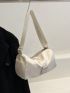 Released Buckle Decor Hobo Bag