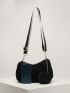 Minimalist Fluffy Hobo Bag With Small Pouch