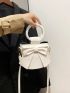 Mini Bow Decor Top Ring Bucket Bag