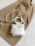 Mini Bow Decor Top Ring Bucket Bag