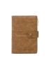 Letter Embossed Snap Button Passport Case