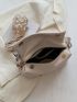 Litchi Embossed Hobo Bag