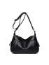 Litchi Embossed Hobo Bag