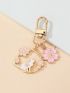 Cat & Flower Decor Bag Charm