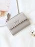 Multi-card Slot Card Holder, Multifunctional Zipper Wallet, Women's Coin Purse Letter Graphic Small Wallet