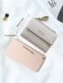 Multi-card Slot Card Holder, Multifunctional Zipper Wallet, Women's Coin Purse Letter Graphic Small Wallet