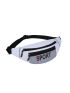 Letter Graphic Zip Front Waist Bag