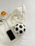 Mini Soccer Pattern Chain Circle Bag